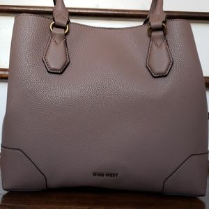 NWOT Nine West Gray/Grey/Taupe Bag